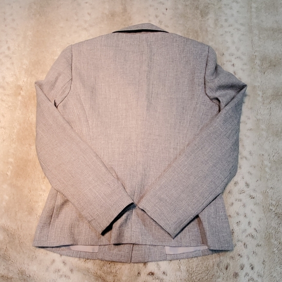 Evan Picone Women's 3 Button Longer Gray & Blue Dress Blazer Size 4 Bust 36 Inch - Picture 5 of 6